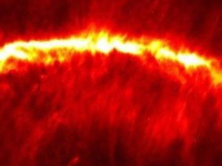 The Musca cloud appears as a luminous source when seen in infrared light. Data for this image are from the European Space Agency’s Herschel Space Observatory.